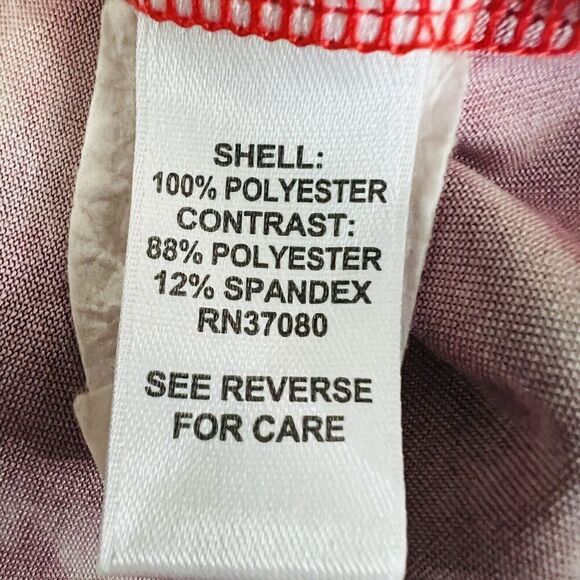 🎉Clearance🎉Cato Red Long Flowy Beaded Layered Chiffon Summer Dress Small - Picture 10 of 11